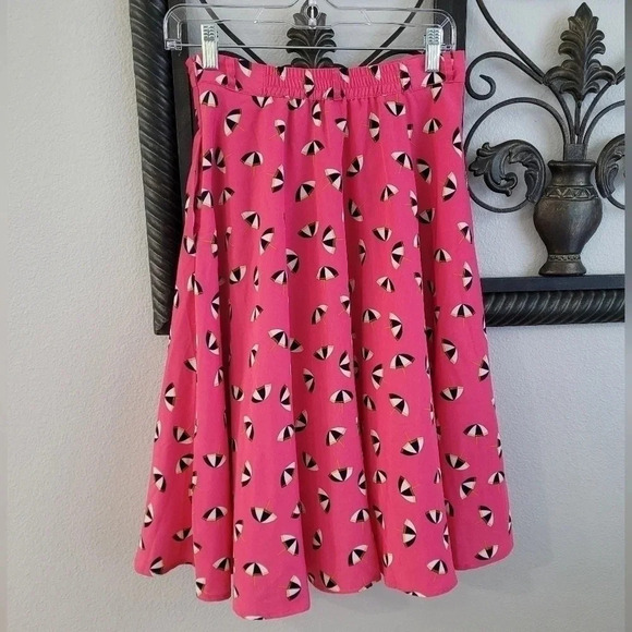 Modcloth A-Line Umbrella Midi Skirt - Picture 3 of 14